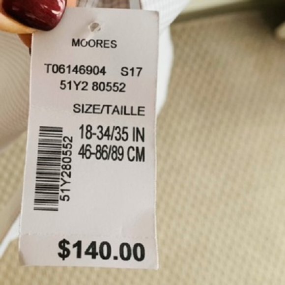 Calvin Klein Men's Shirt Slim-Fit Long Sleeve Non-Iron Button Up Size 18 34/35 - Picture 8 of 8